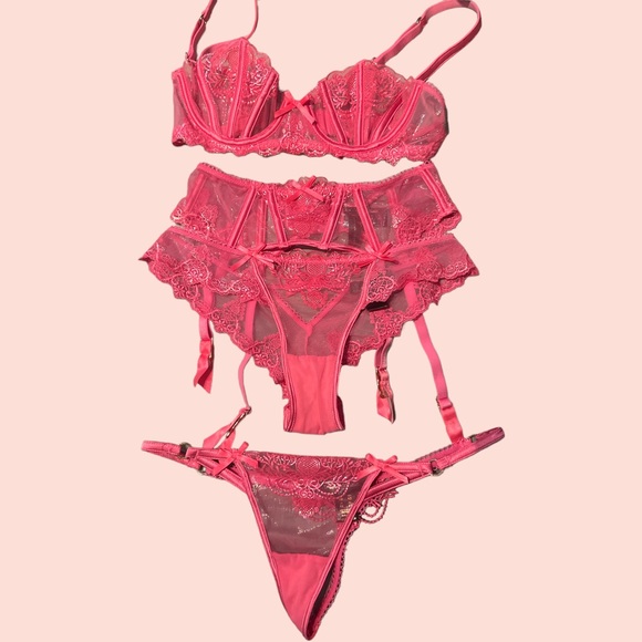 Honey Birdette Intimates & Sleepwear Honey Birdette Natalie Pink